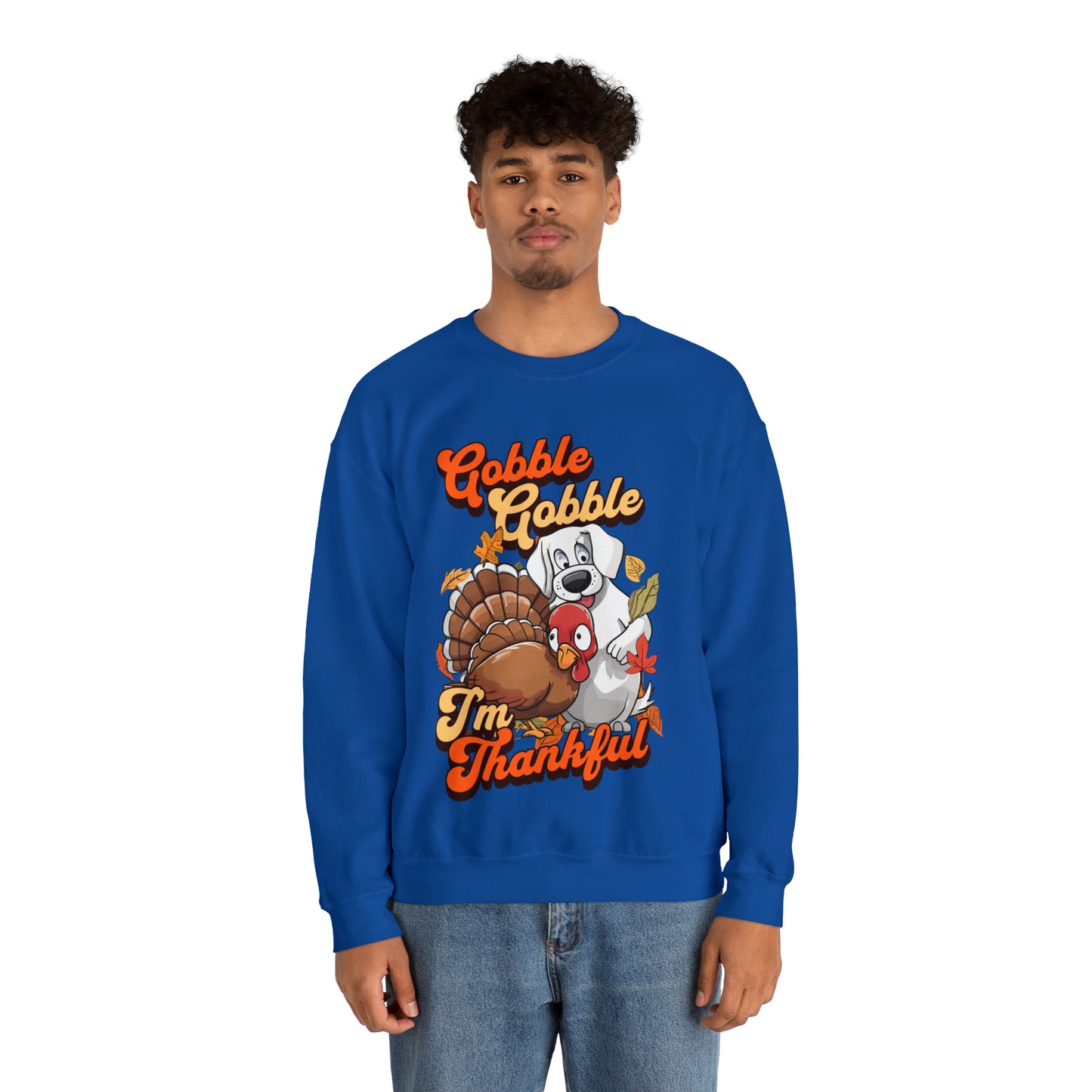 Gobble Gobble I'm Thankful Unisex Crewneck Sweatshirt