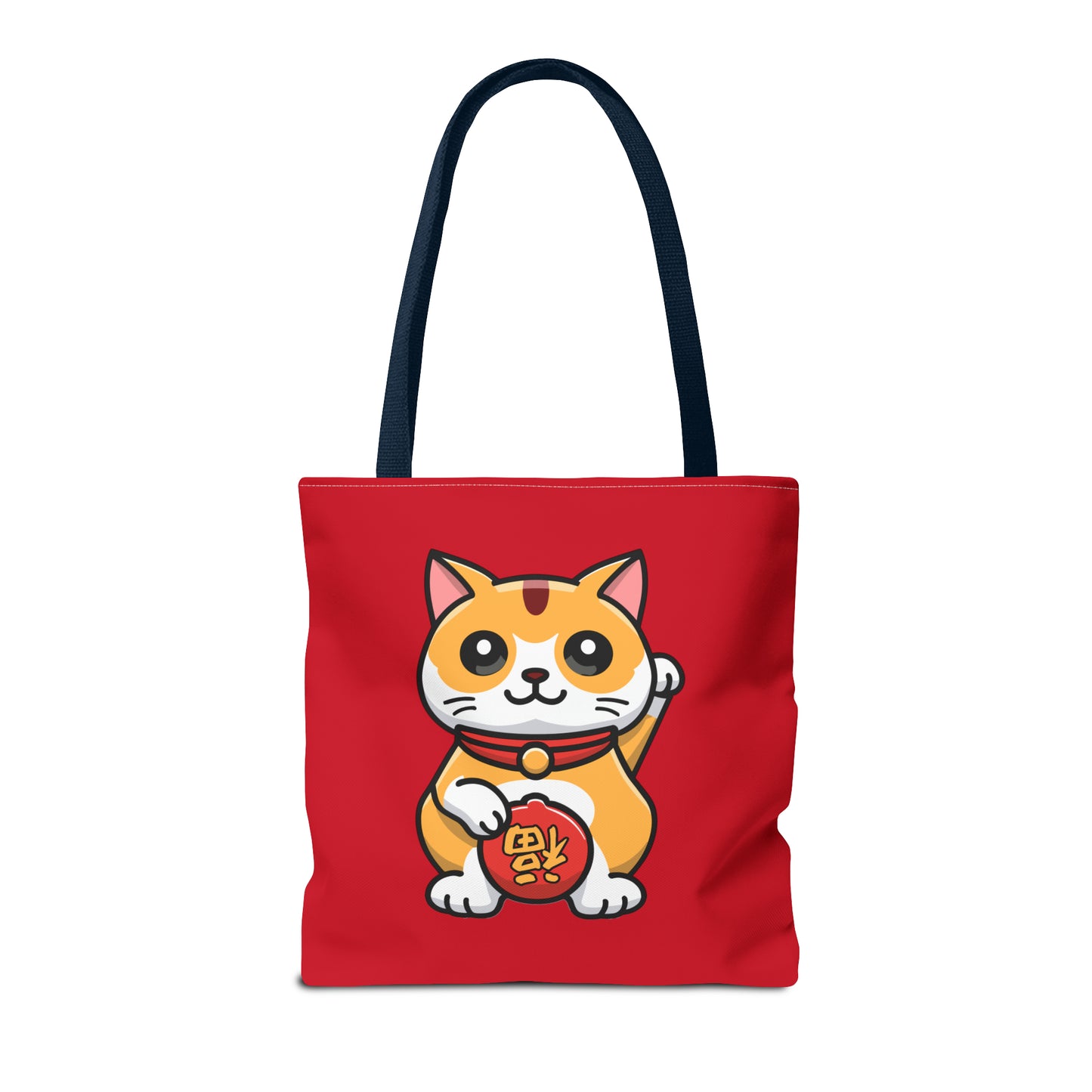 Cute Japanese Lucky Cat Cartoon Chinese New Year Tote Bag