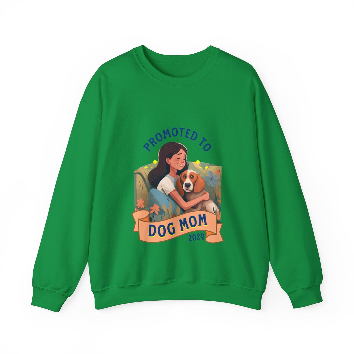 Funny Promoted to Dog Mom Unisex Crewneck Meme Sweatshirt