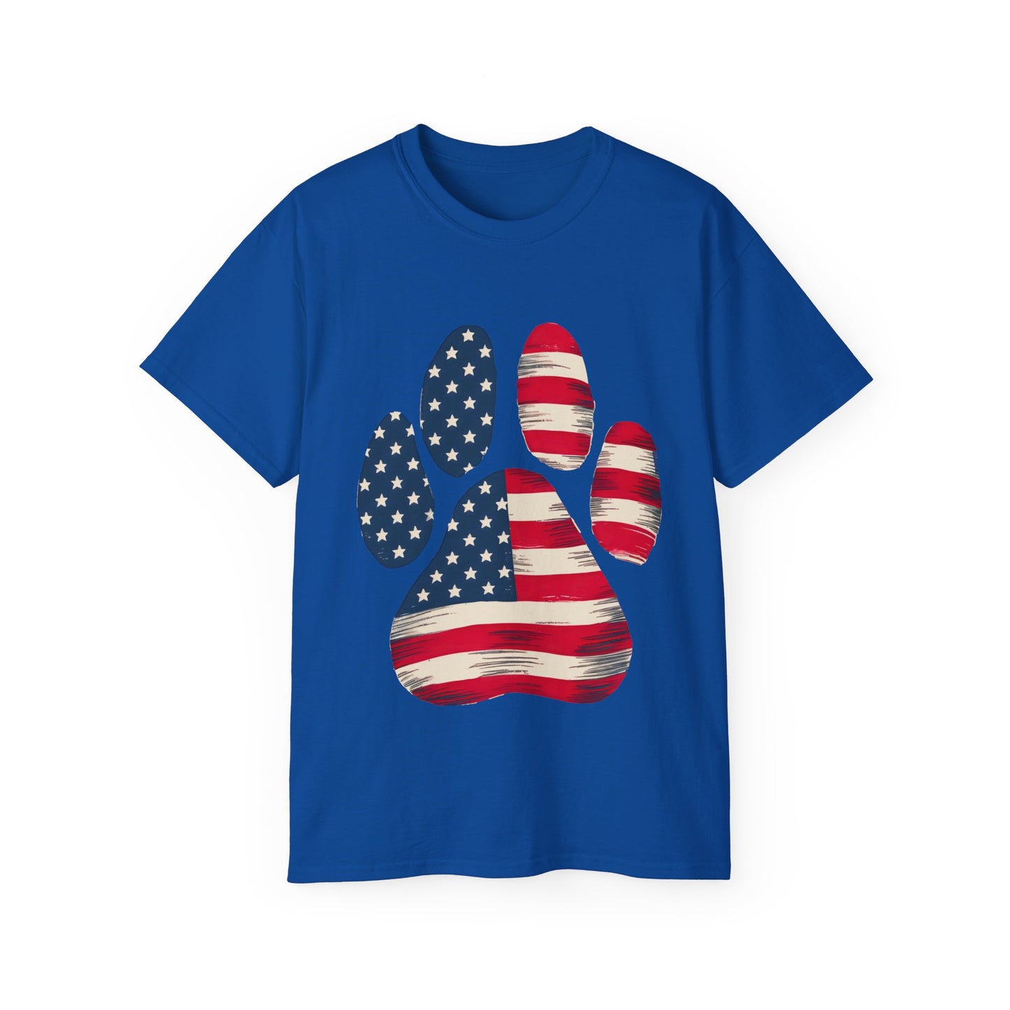 Paw Print Fourth of July Organic T-Shirt