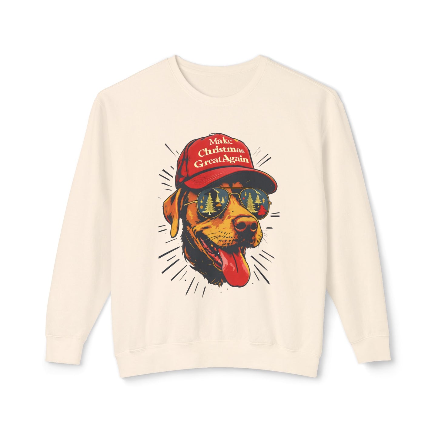 Funny Make Christmas Great Again Dog Lover Sweatshirt