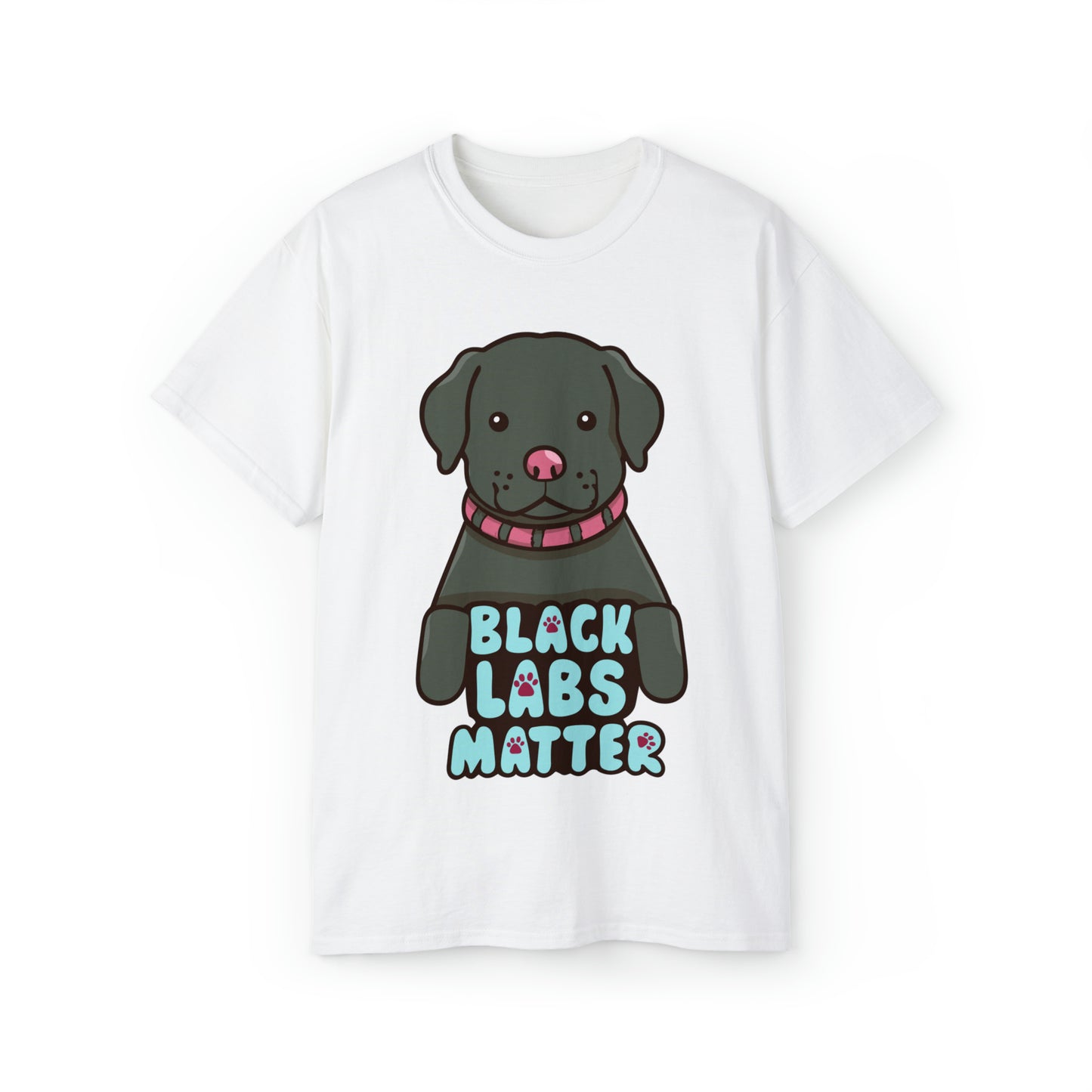 Cute Black Labs Matter Unisex Organic T-Shirt