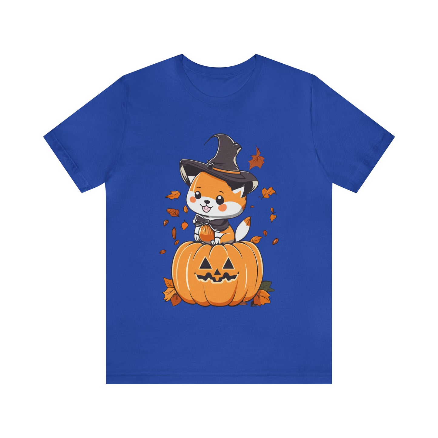 Cute Shiba Pumpkin Unisex Jersey Short Sleeve Tee