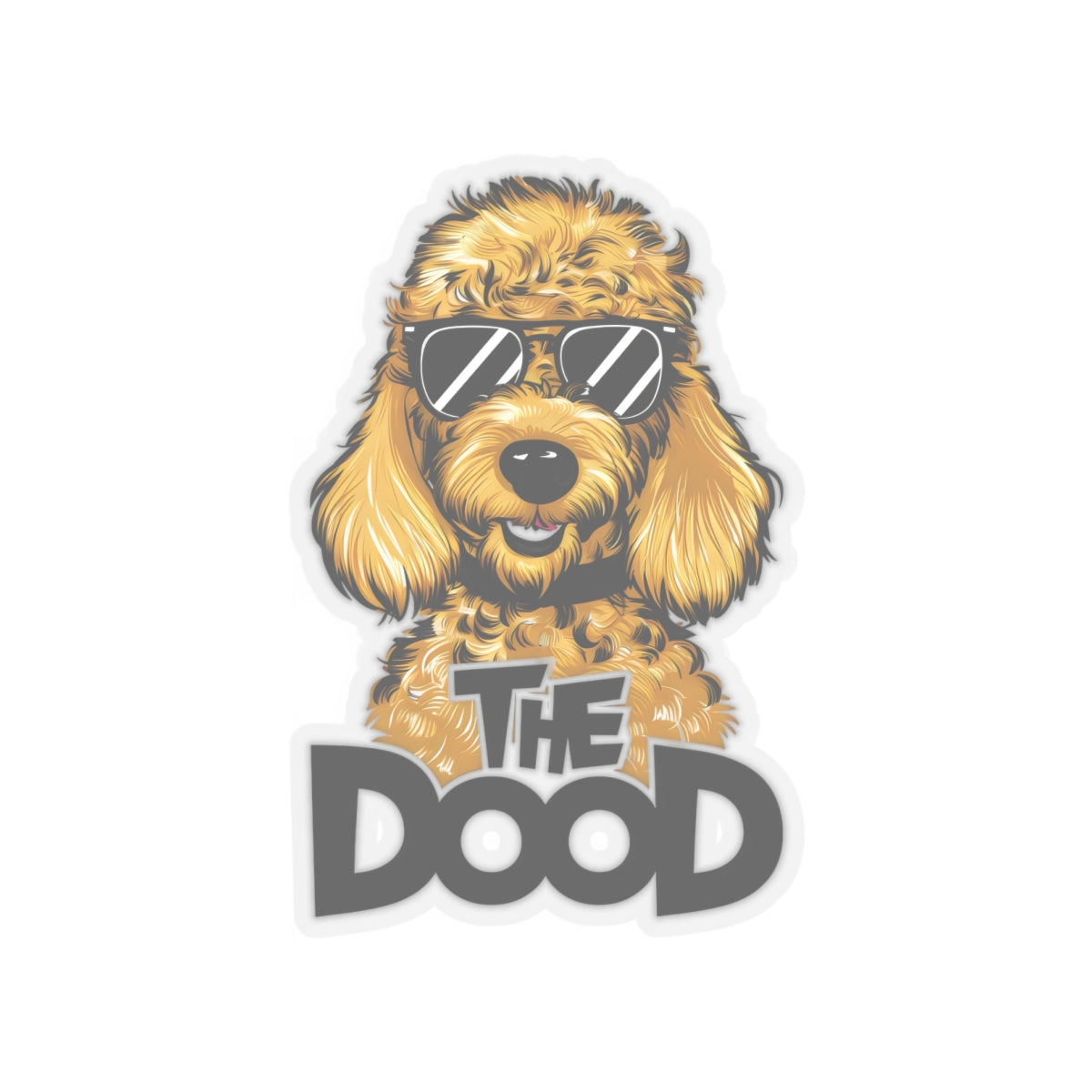 Cute Funny Dog Cartoon The Dood Kiss-cut Stickers