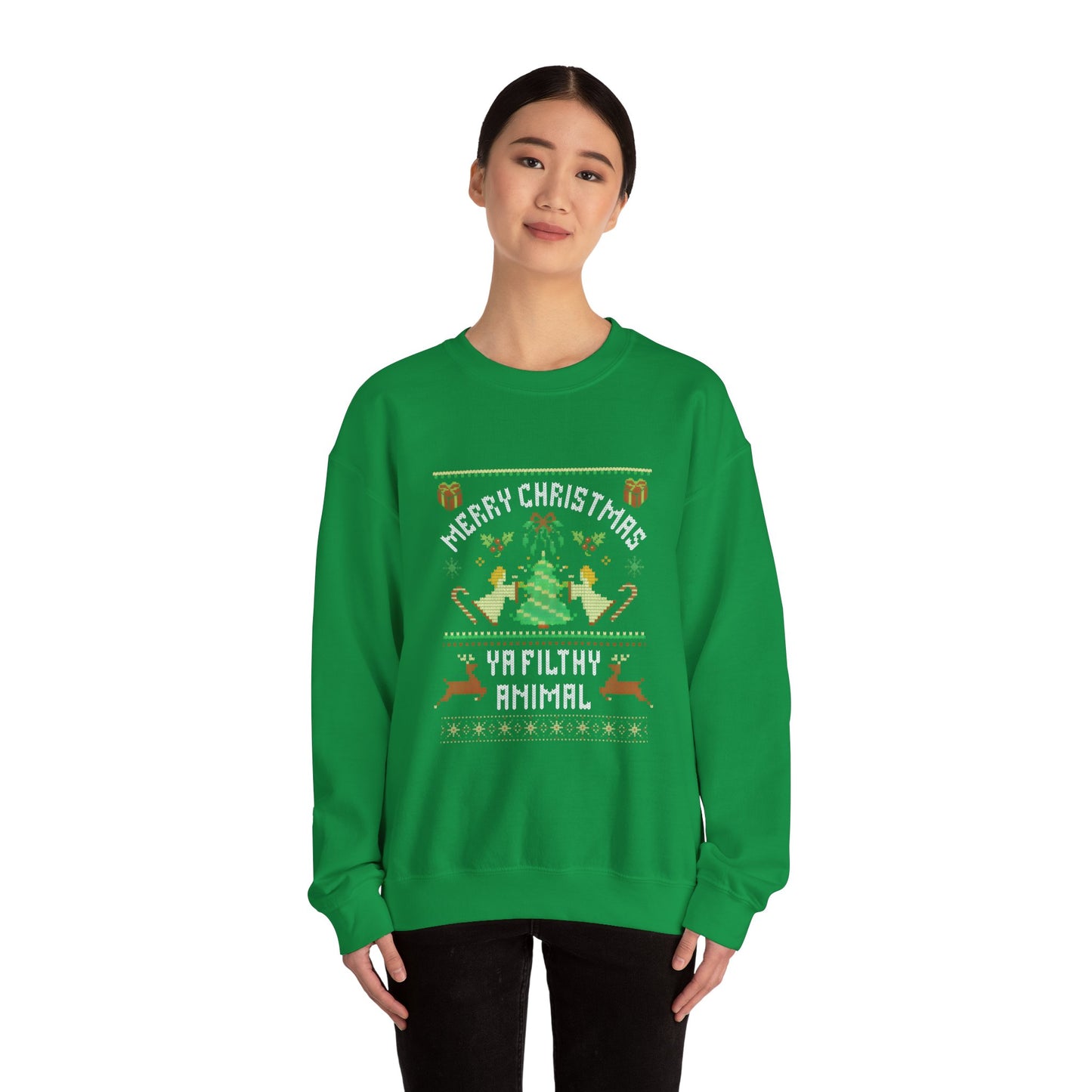 Merry Christmas Ya Filthy Animal Sweatshirt