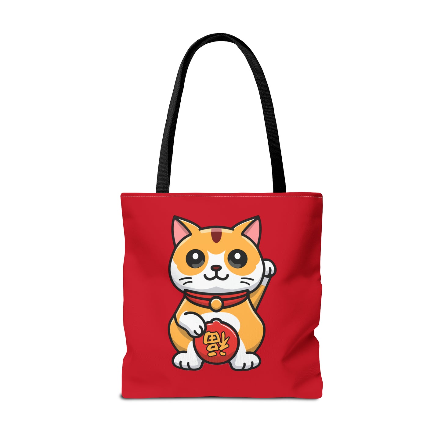 Cute Japanese Lucky Cat Cartoon Chinese New Year Tote Bag