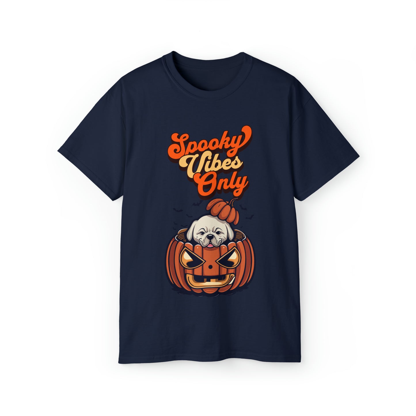 Cute Spooky Vibes Only Unisex Organic T-Shirt