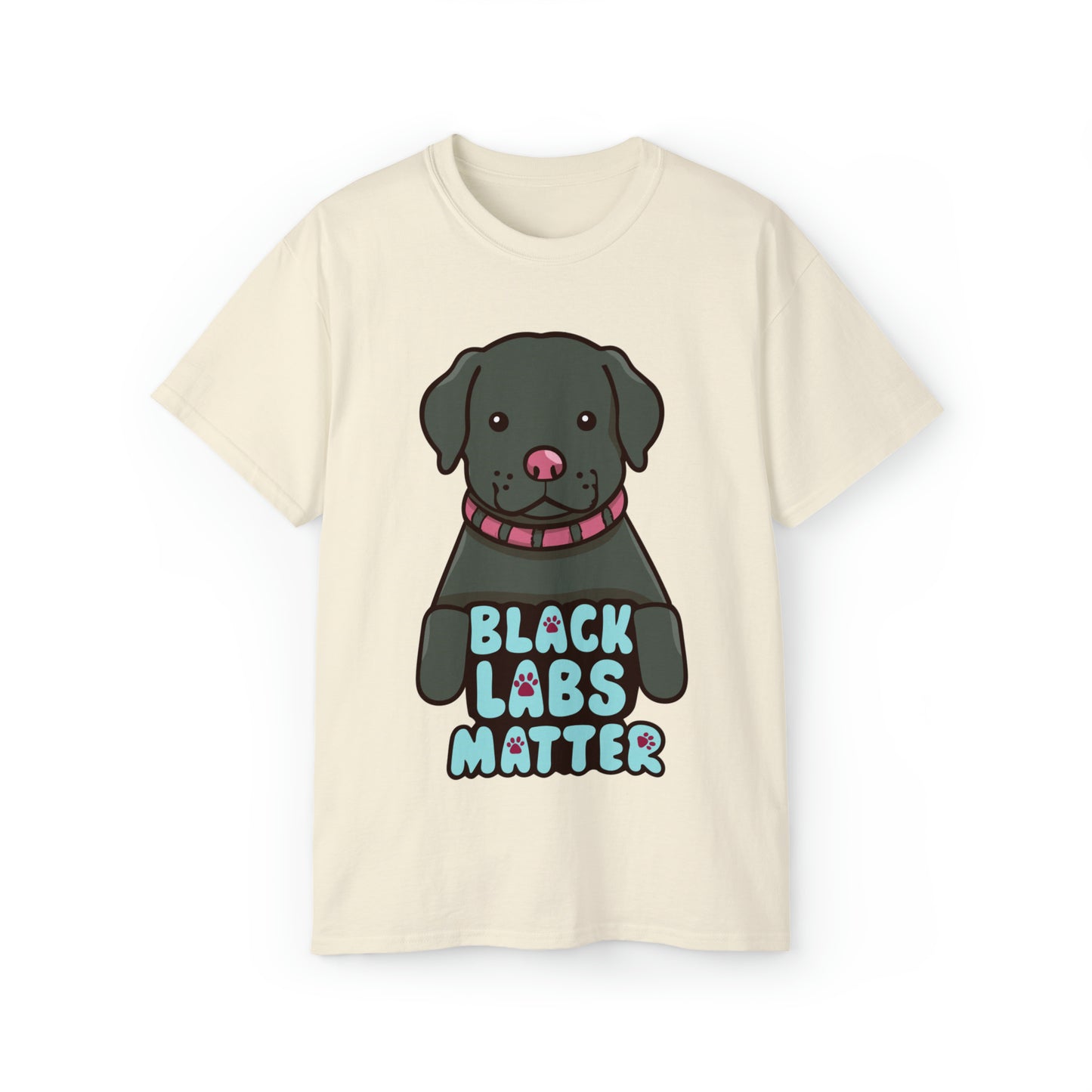 Cute Black Labs Matter Unisex Organic T-Shirt