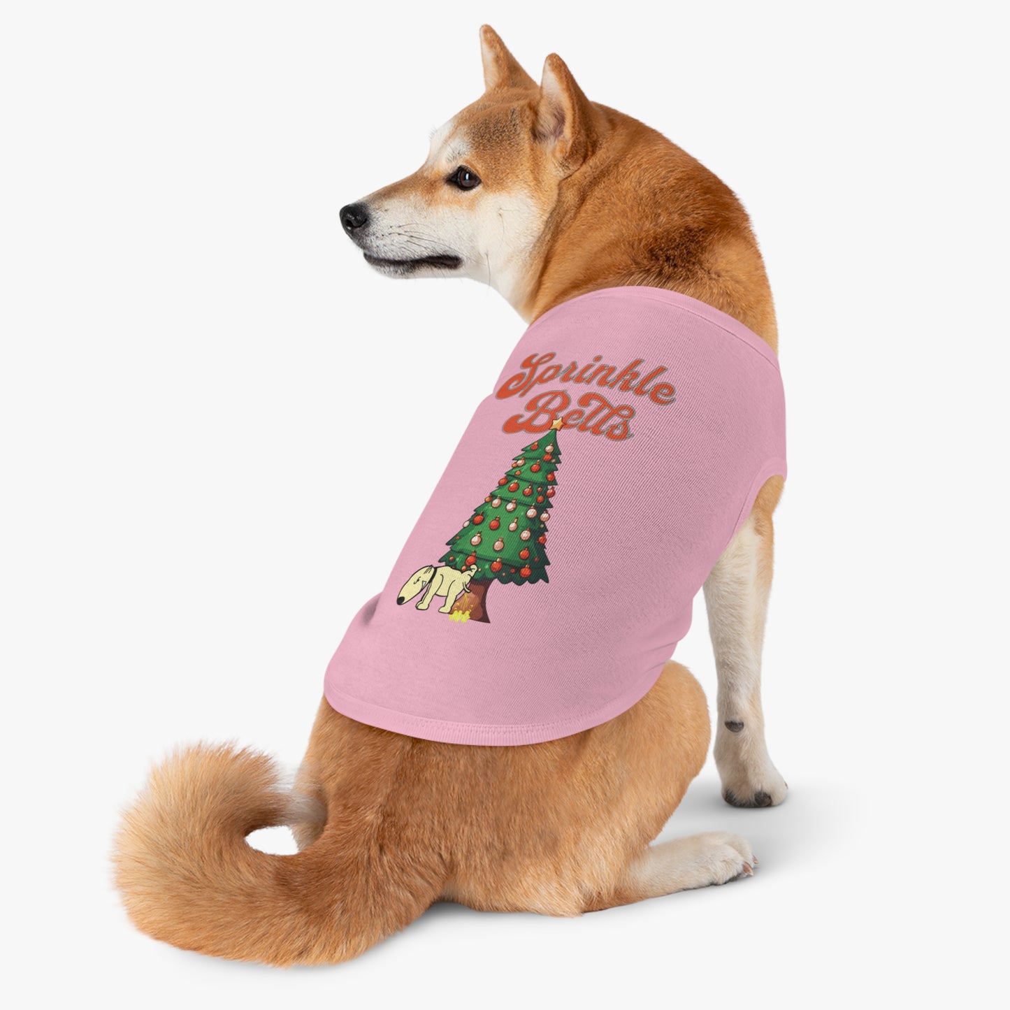 Cute Funny Sprinkle Bells Christmas Pet Tank Top