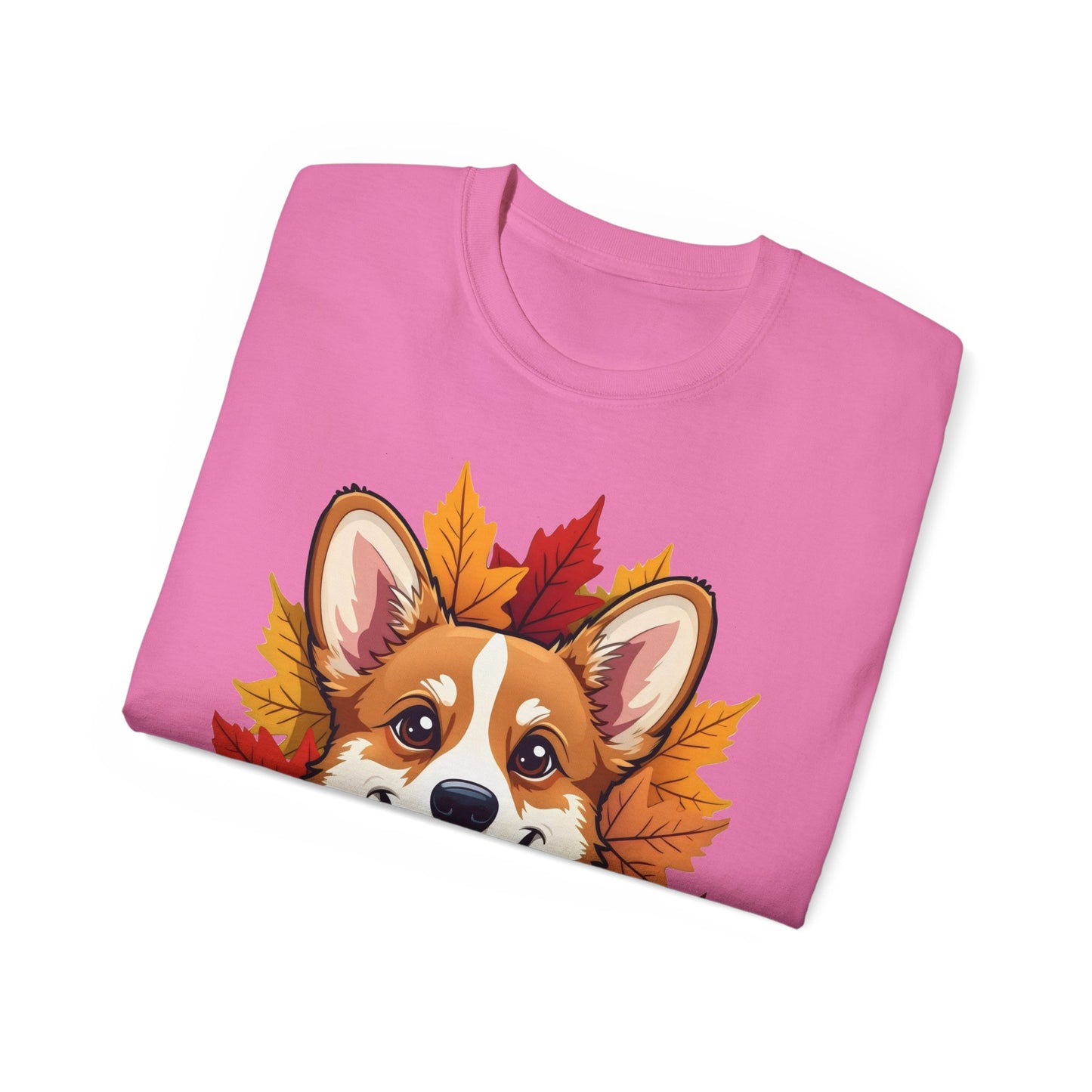 Cute Dog Cartoon Corgi Fall Tee