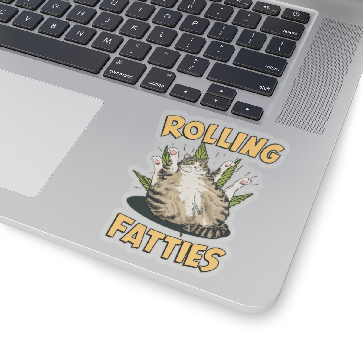 Cat Cartoon Rolling Fatties Stickers