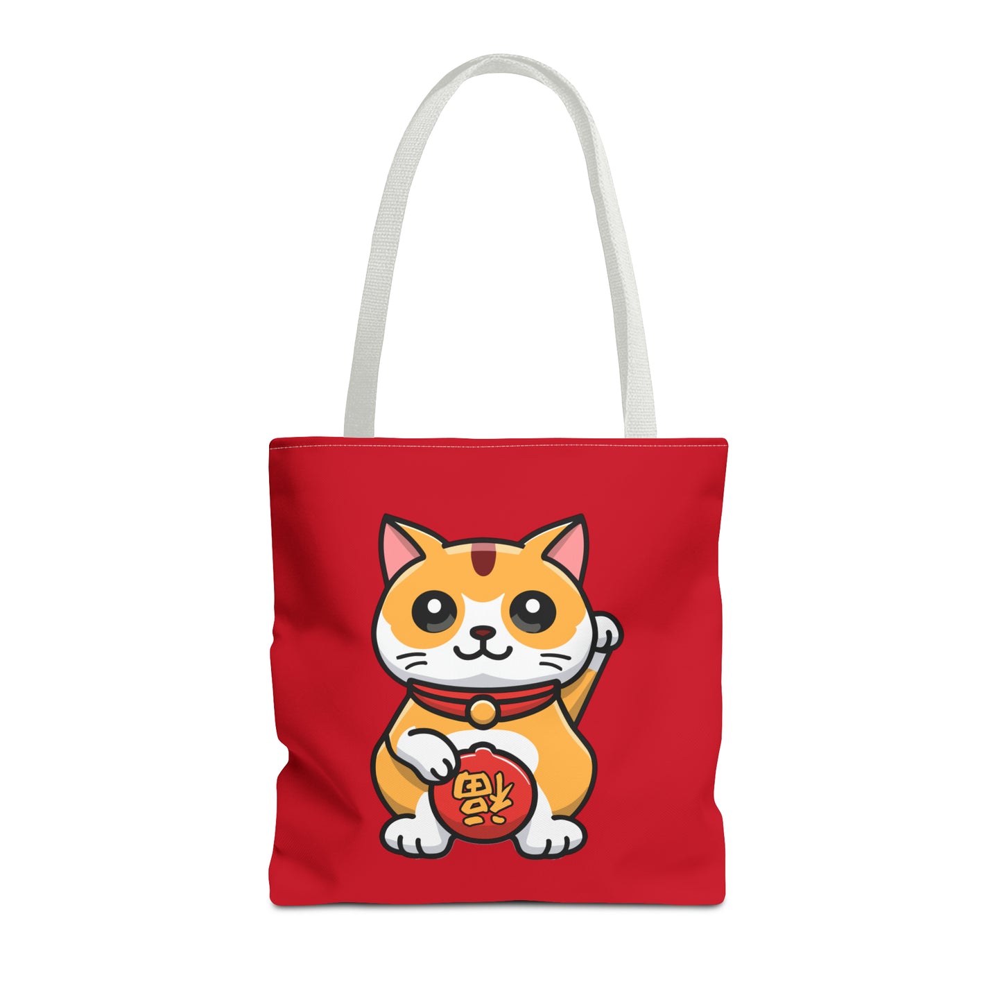 Cute Japanese Lucky Cat Cartoon Chinese New Year Tote Bag