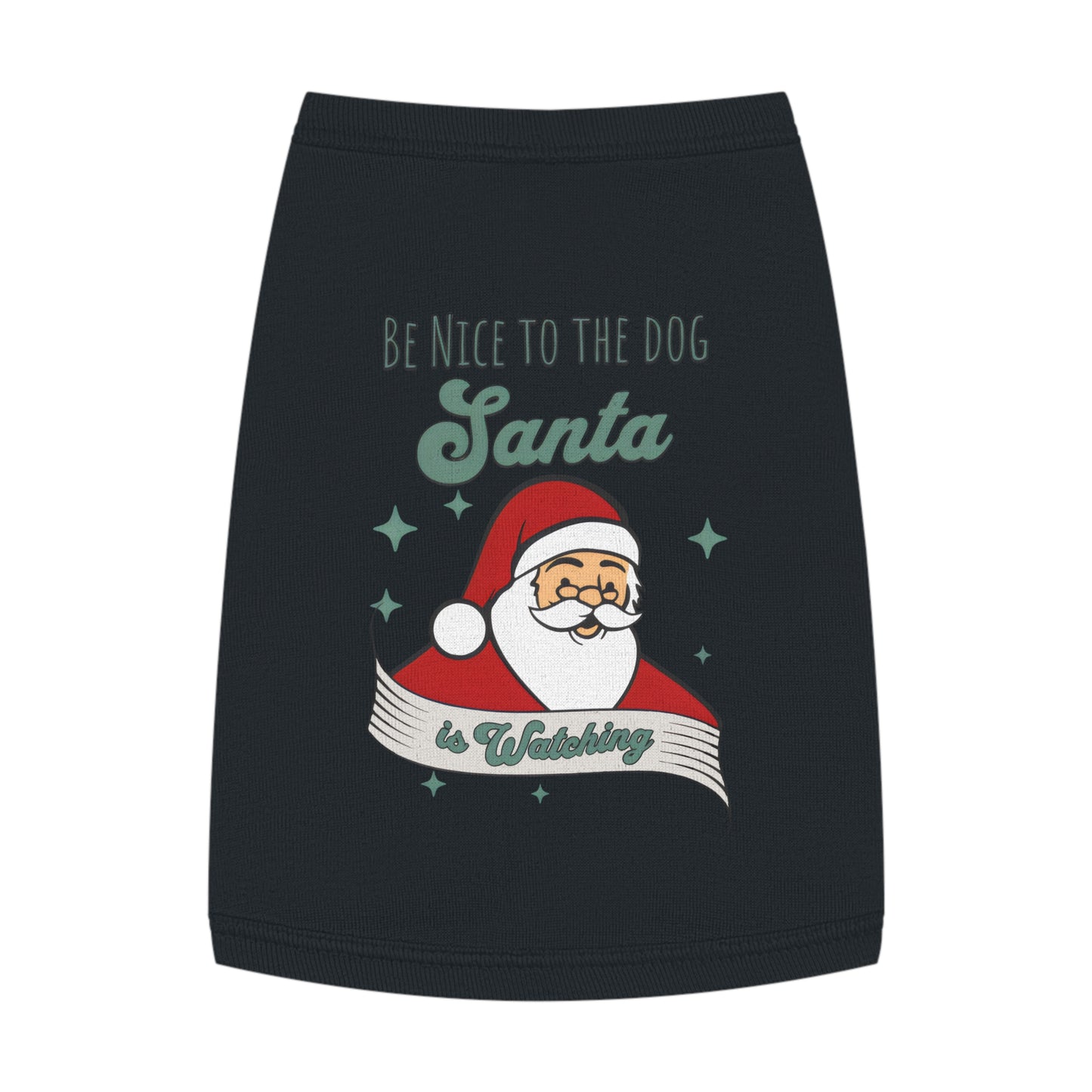 Pet Tank Top - Be Nice to My Dog Santa is Coming