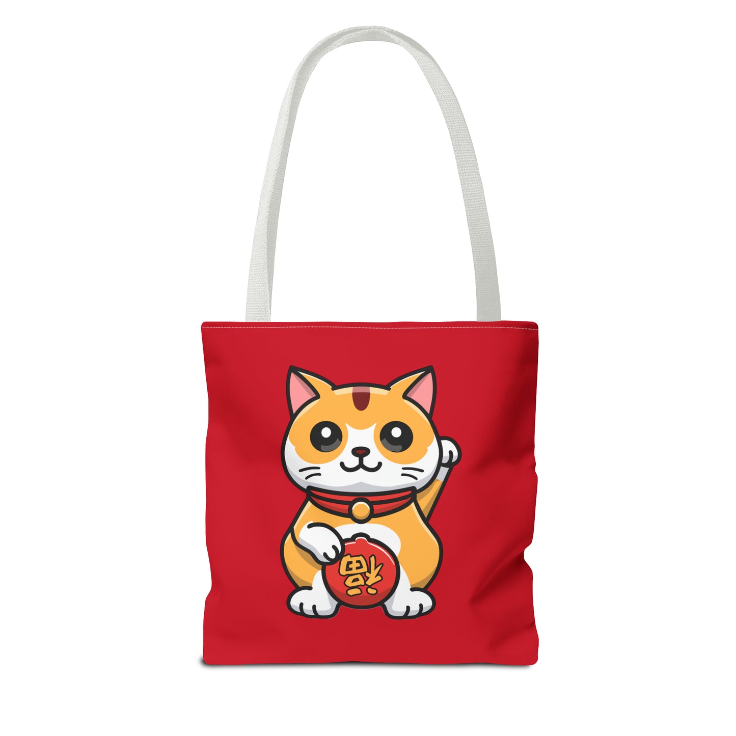 Cute Japanese Lucky Cat Cartoon Chinese New Year Tote Bag