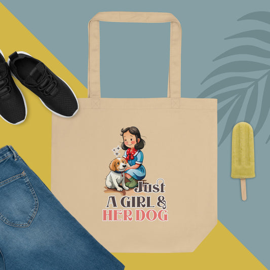 Just a Girl and Her Dog Eco Tote Bag