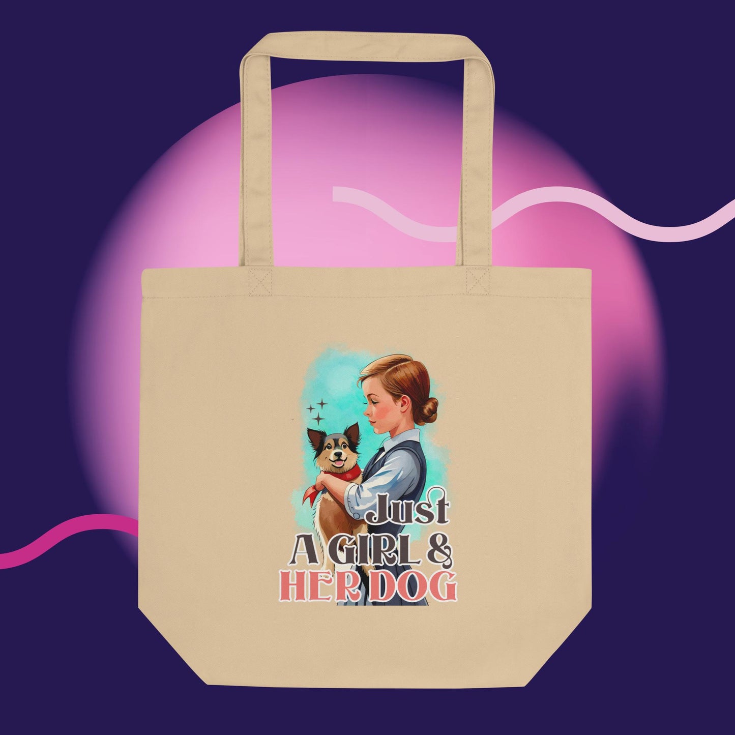 Just a Girl and Her Dog Eco Tote Bag