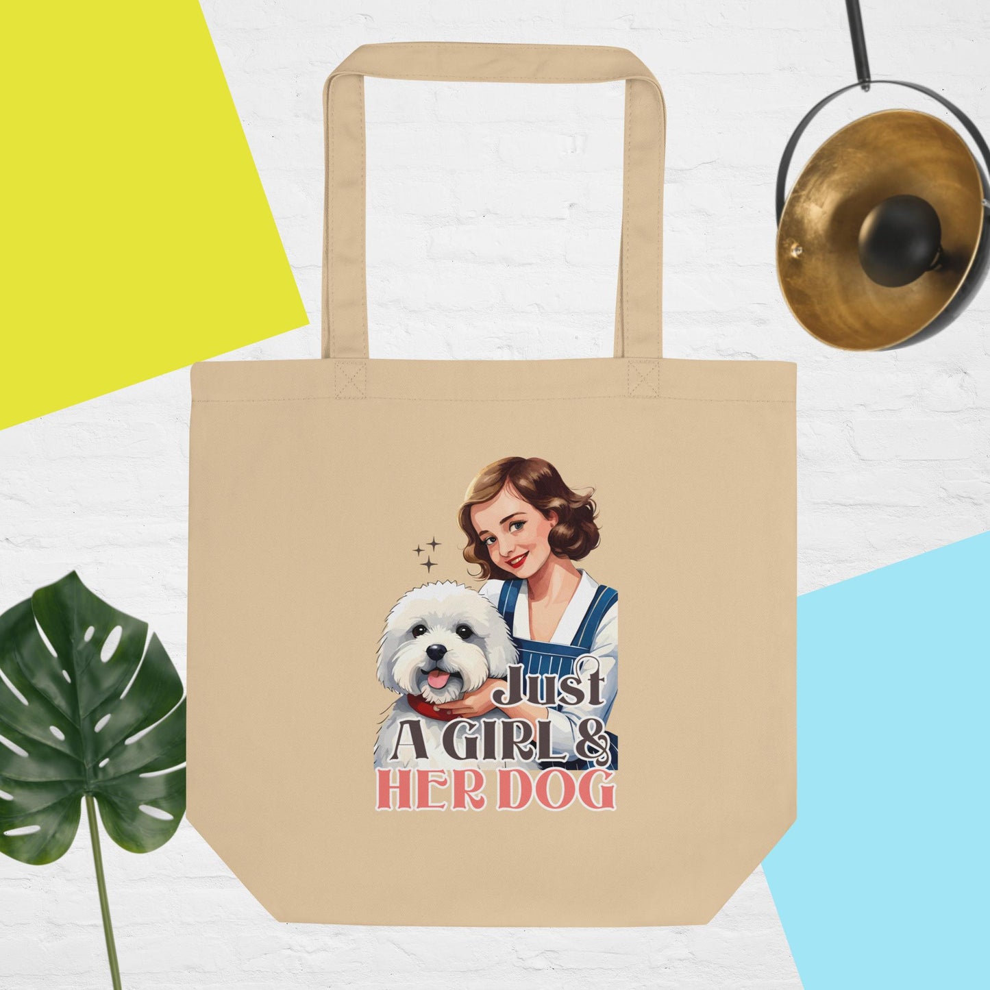 Just a Girl and Her Dog Eco Tote Bag