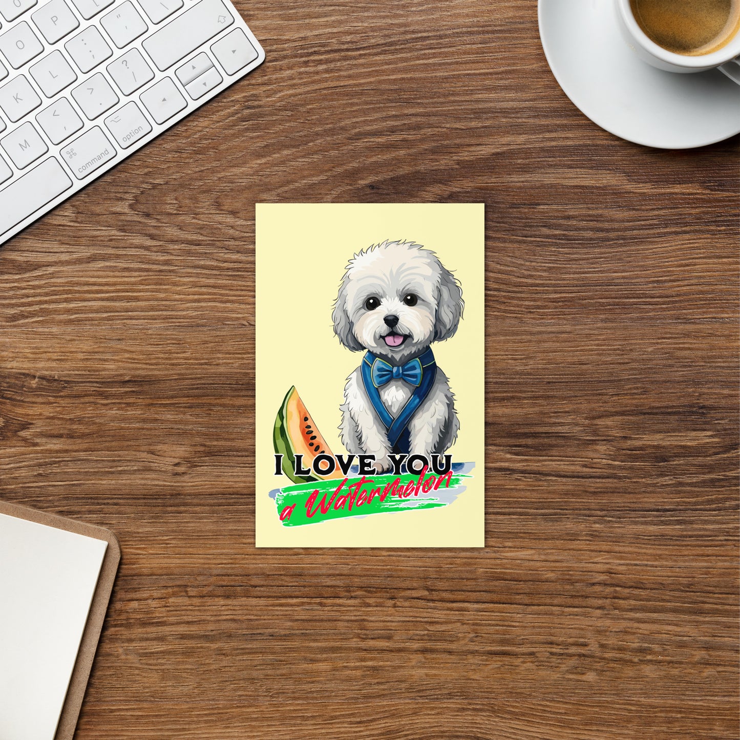 I Love You a Watermelon Greeting card