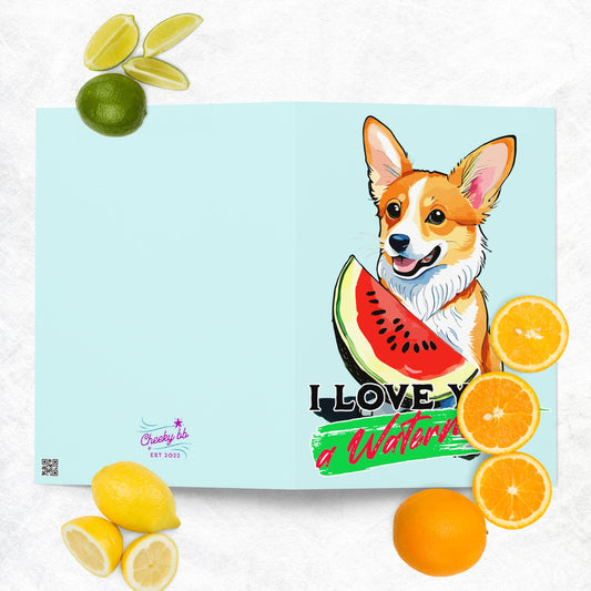 I Love You a Watermelon Greeting card