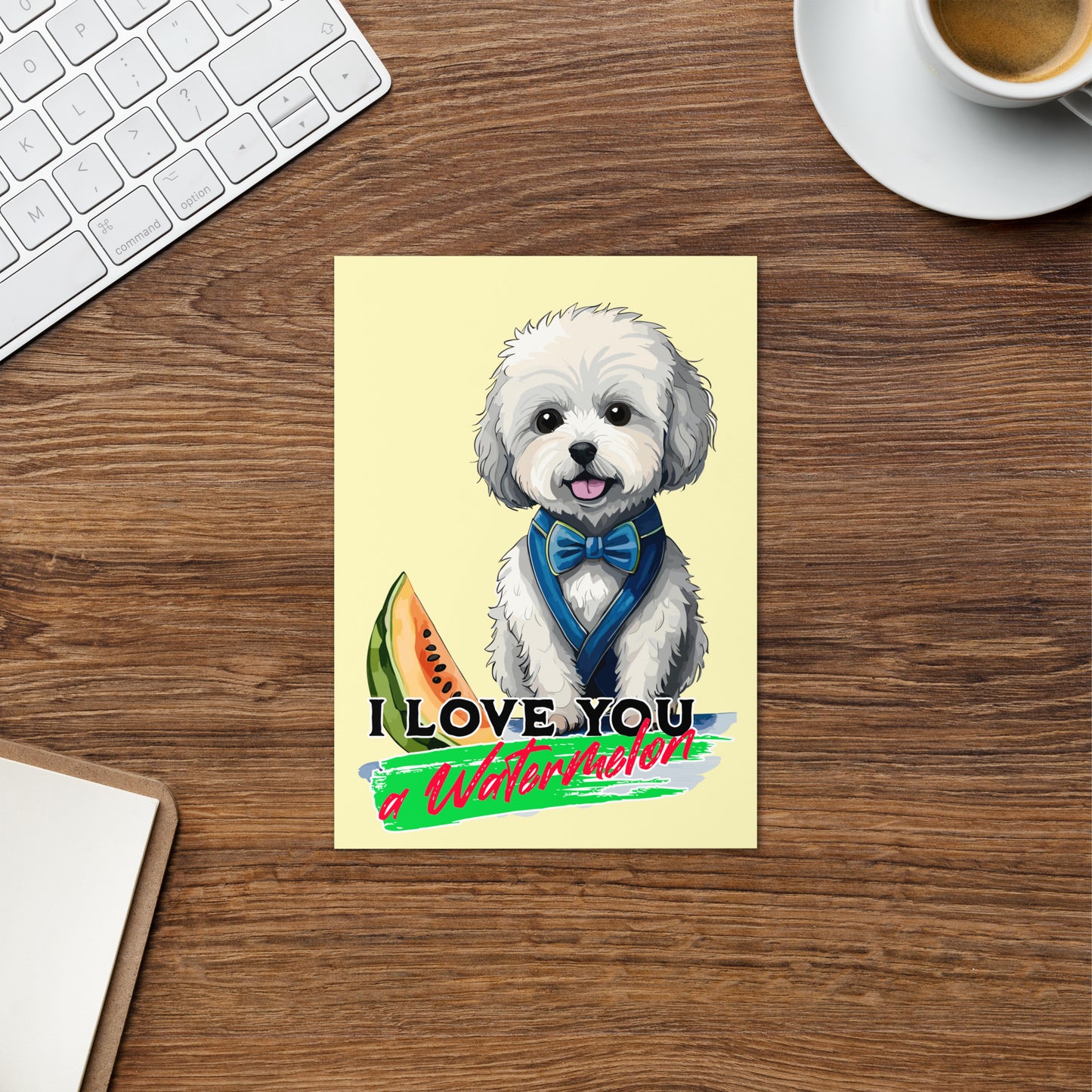 I Love You a Watermelon Greeting card