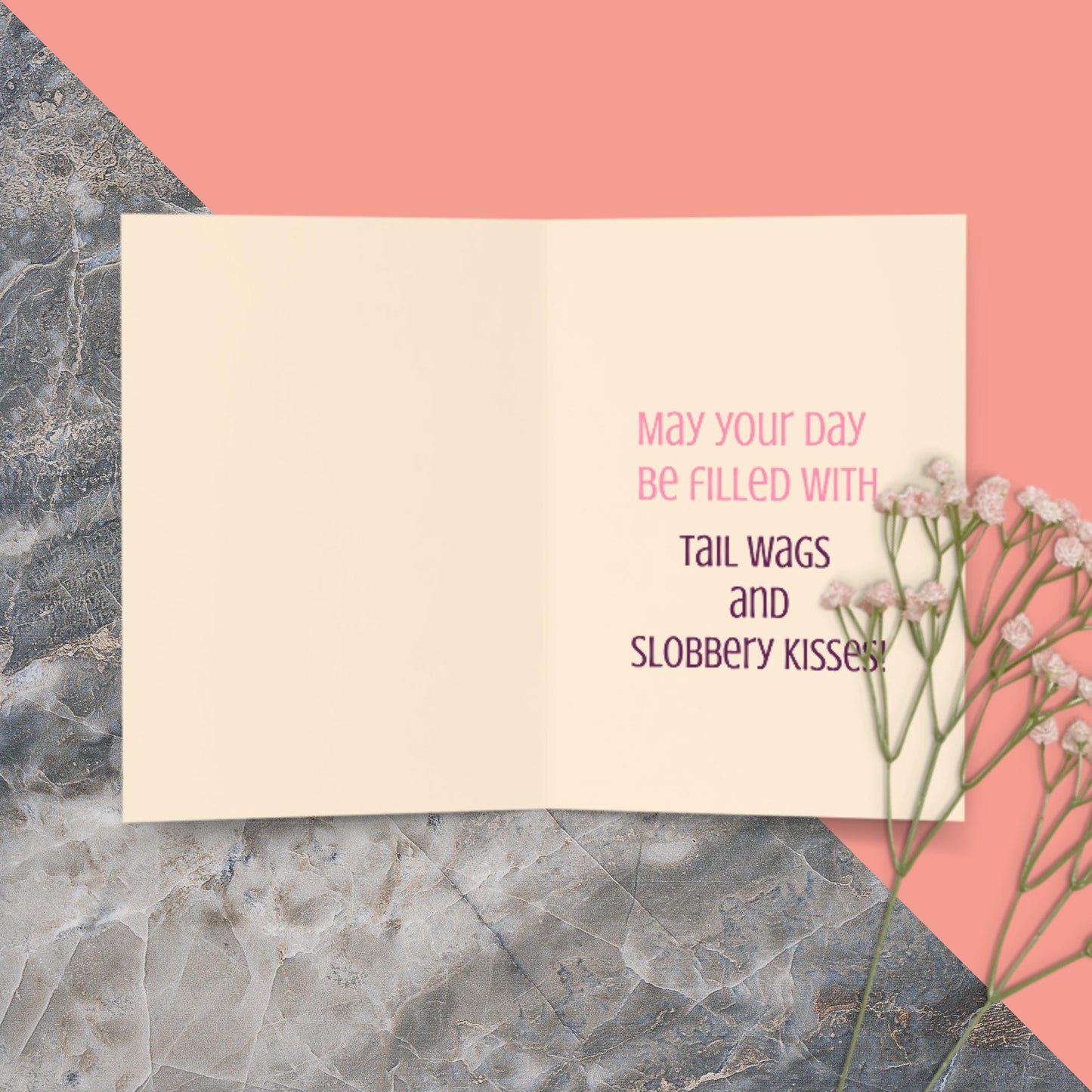 Dog Dad's Day Greeting Card