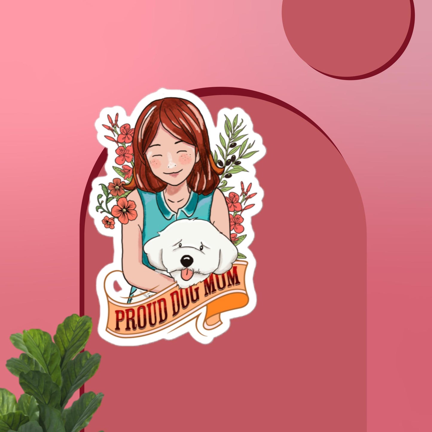 Proud Dog Mom Stickers