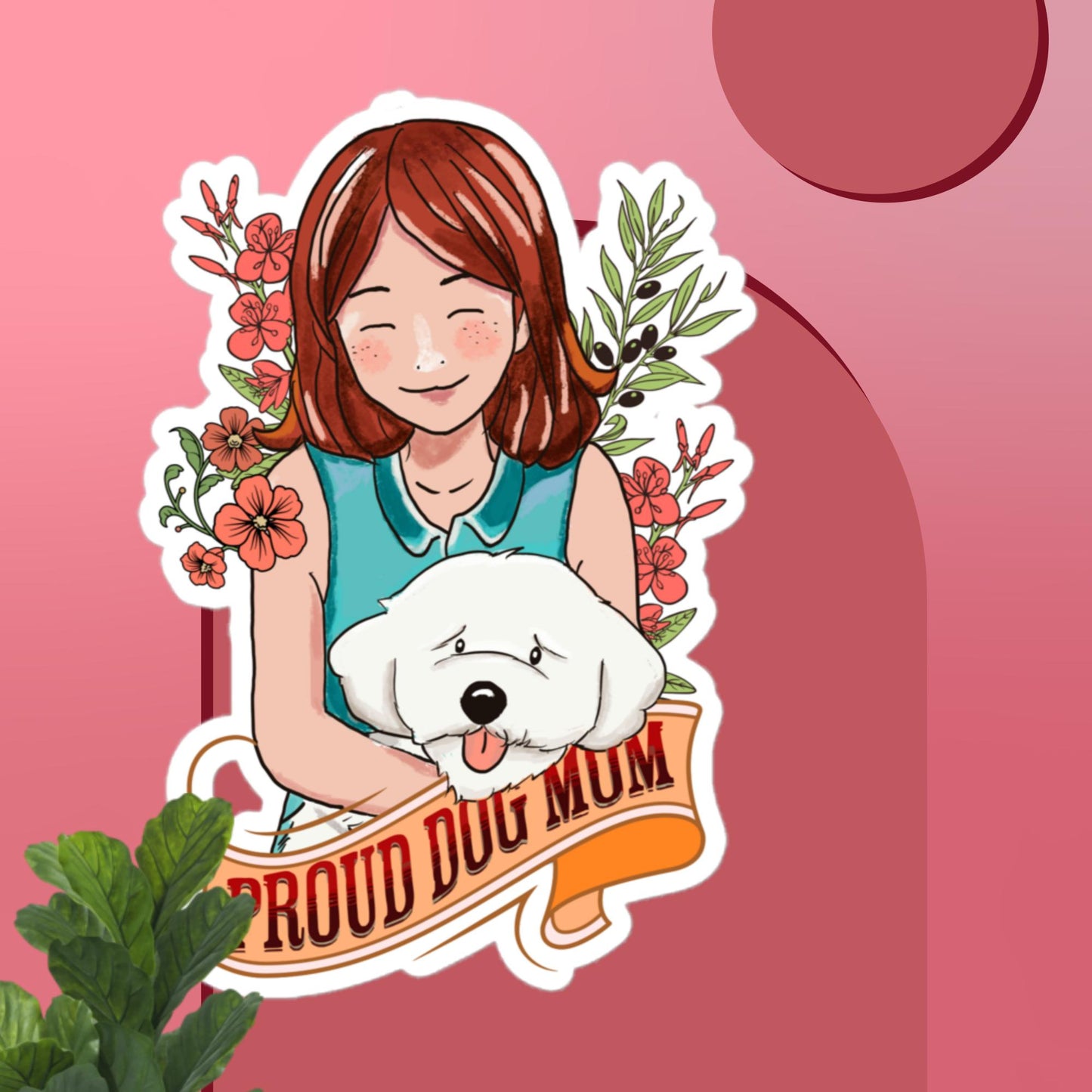 Proud Dog Mom Stickers