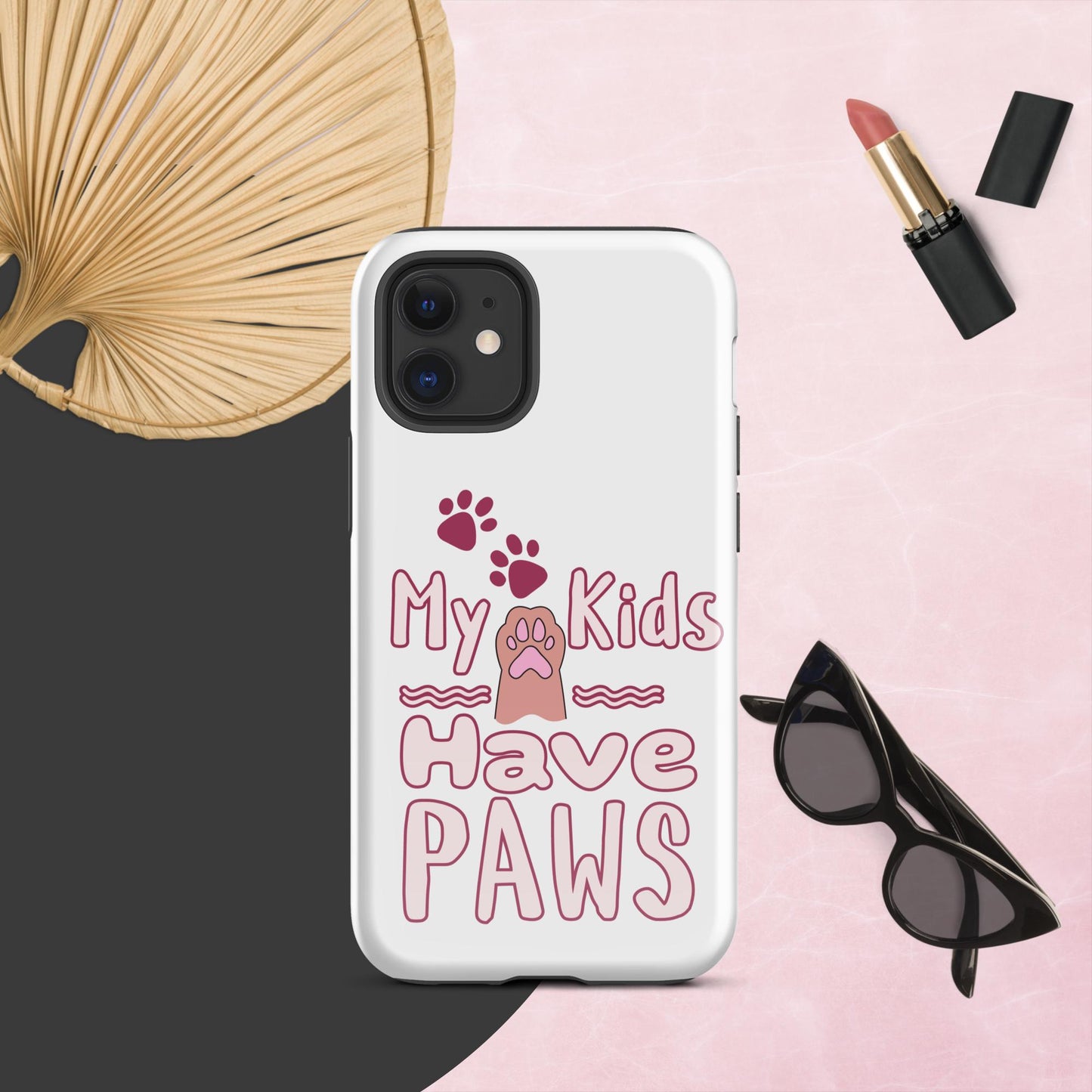 Cute Funny My Kids Have Paws iPhone® Case