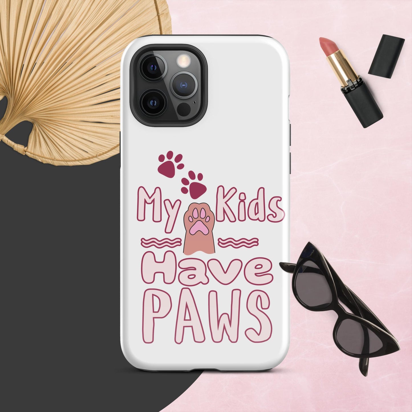 Cute Funny My Kids Have Paws iPhone® Case