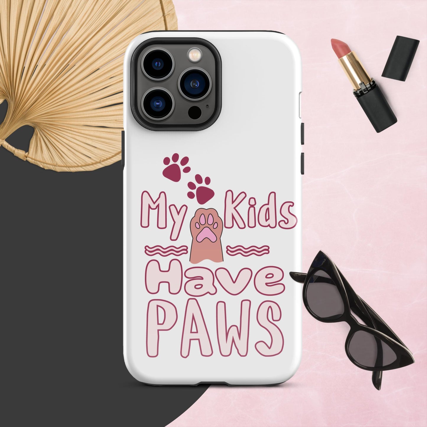 Cute Funny My Kids Have Paws iPhone® Case