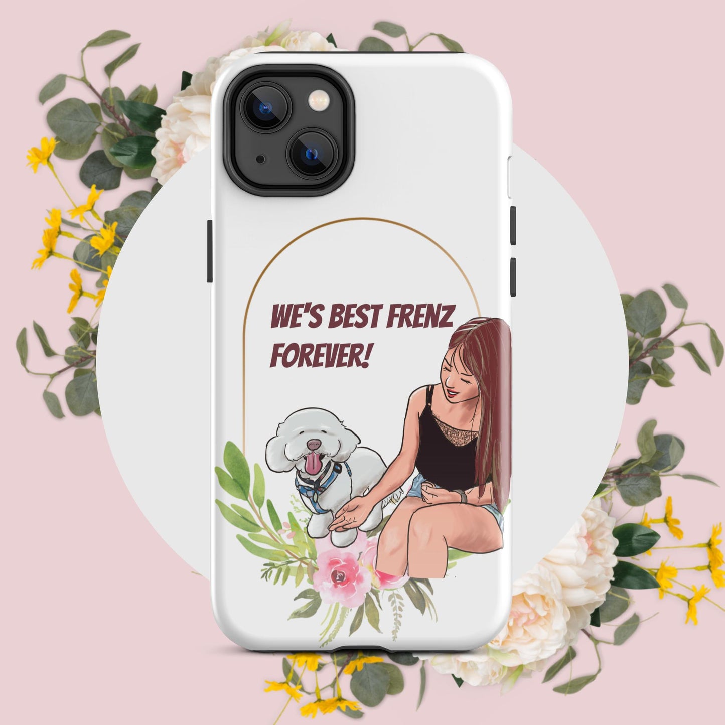 Cheeky Bichon Cute Funny Dog Quote Tough Case for iPhone®