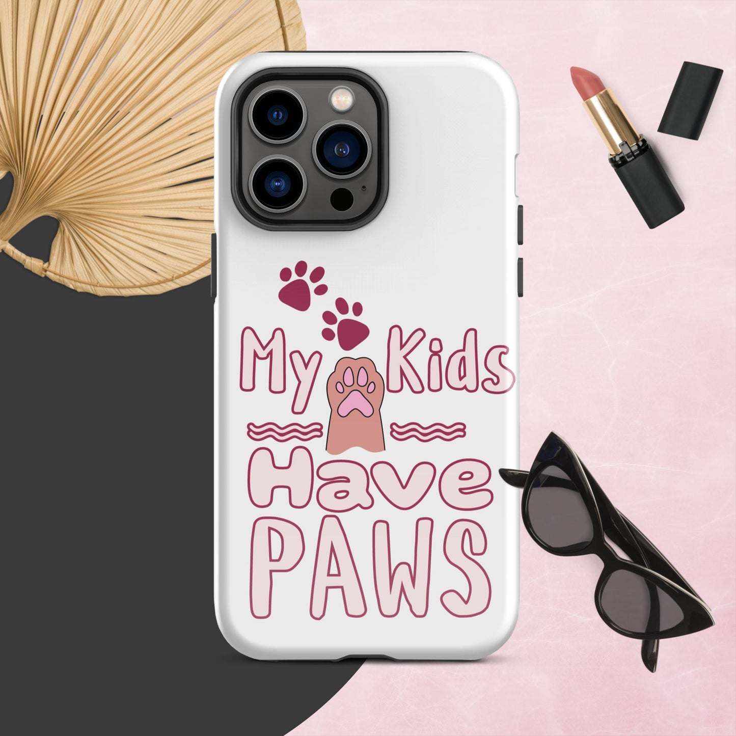 Cute Funny My Kids Have Paws iPhone® Case