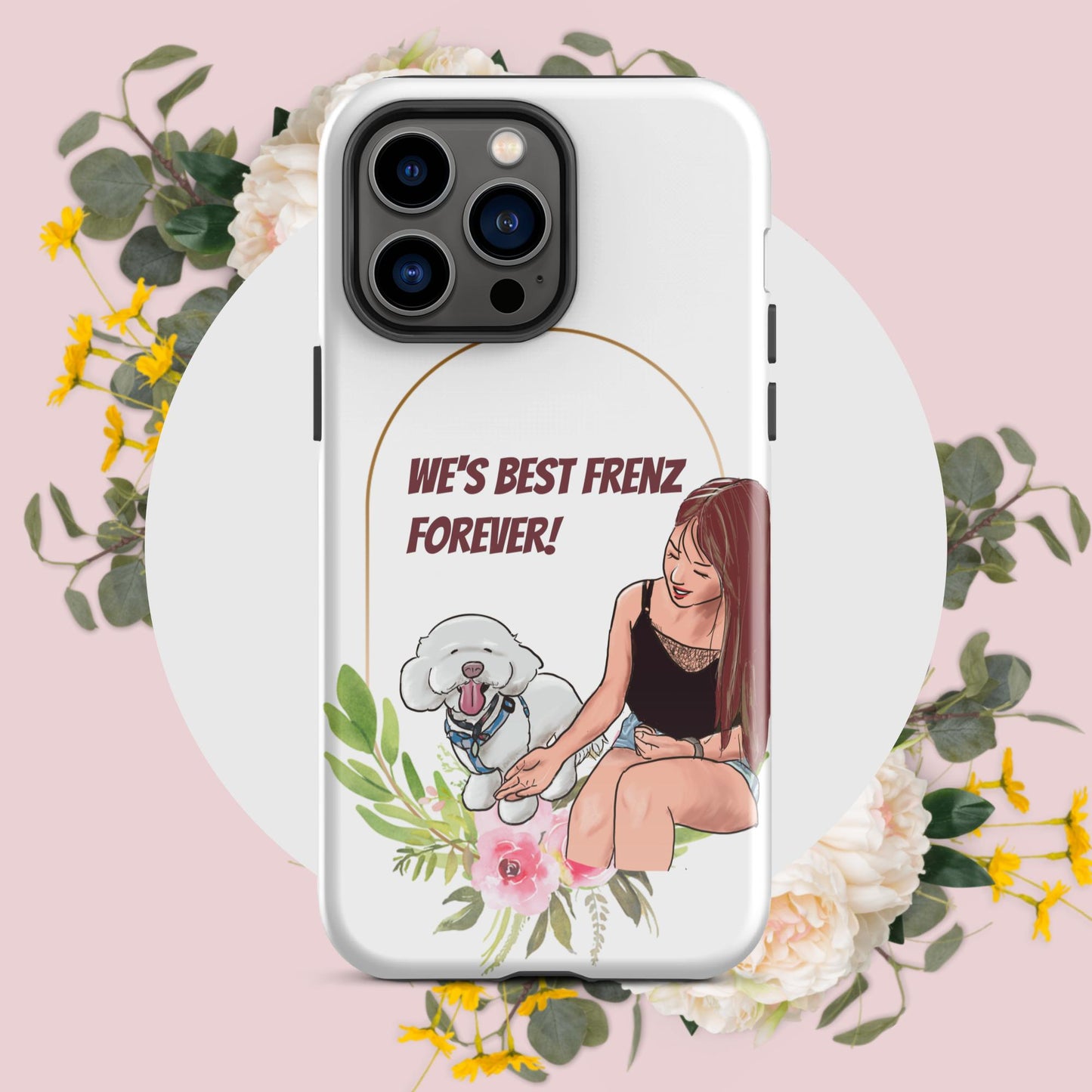 Cheeky Bichon Cute Funny Dog Quote Tough Case for iPhone®