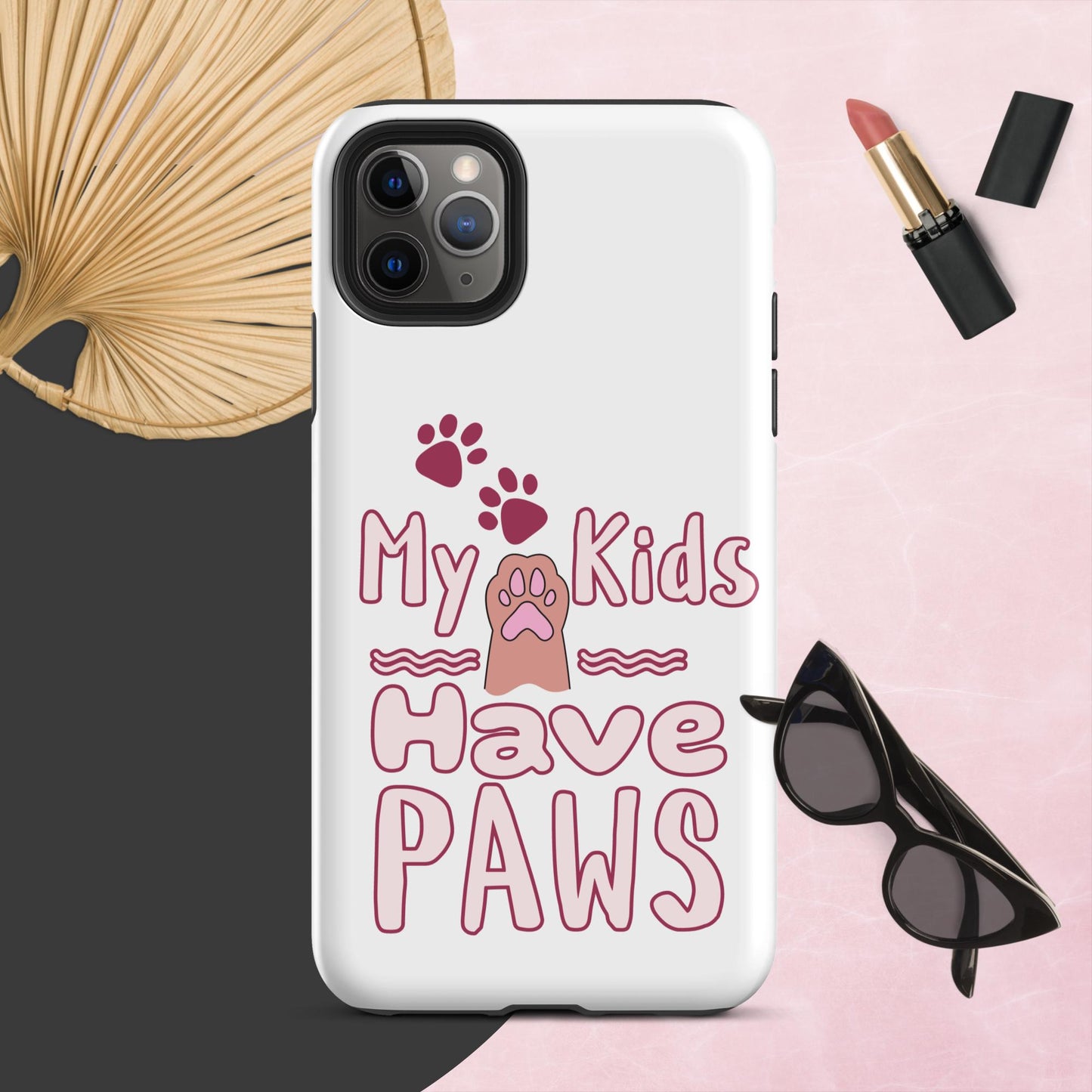 Cute Funny My Kids Have Paws iPhone® Case