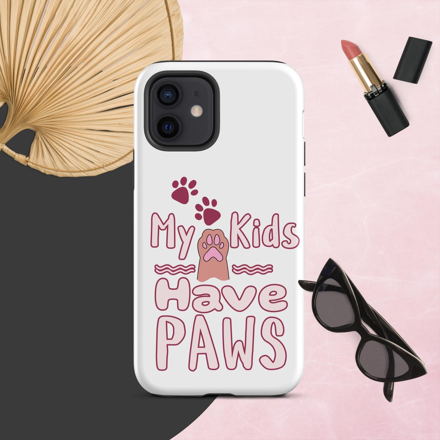 Cute Funny My Kids Have Paws iPhone® Case