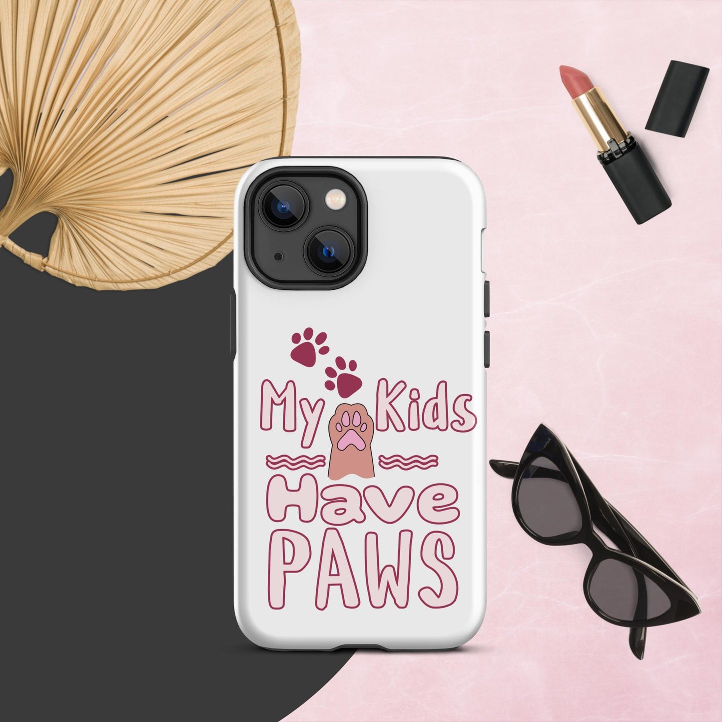 Cute Funny My Kids Have Paws iPhone® Case