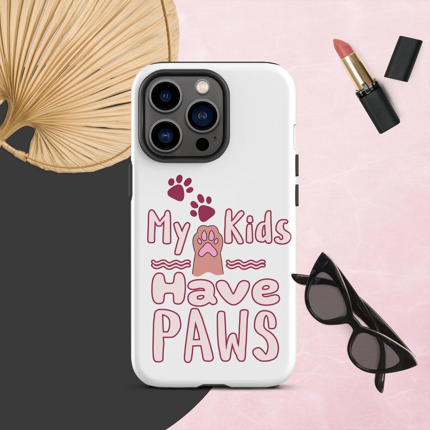 Cute Funny My Kids Have Paws iPhone® Case