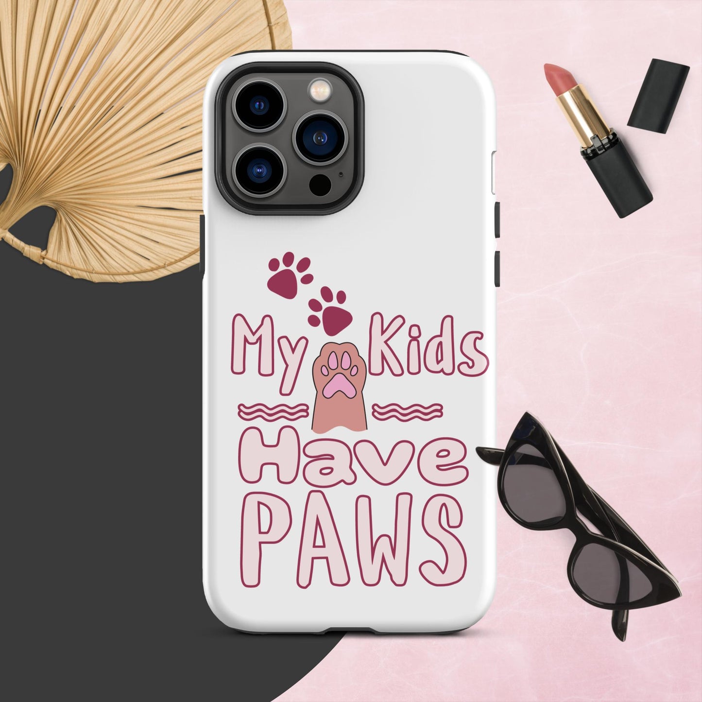 Cute Funny My Kids Have Paws iPhone® Case