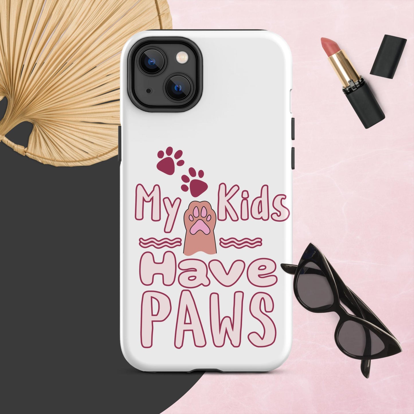 Cute Funny My Kids Have Paws iPhone® Case