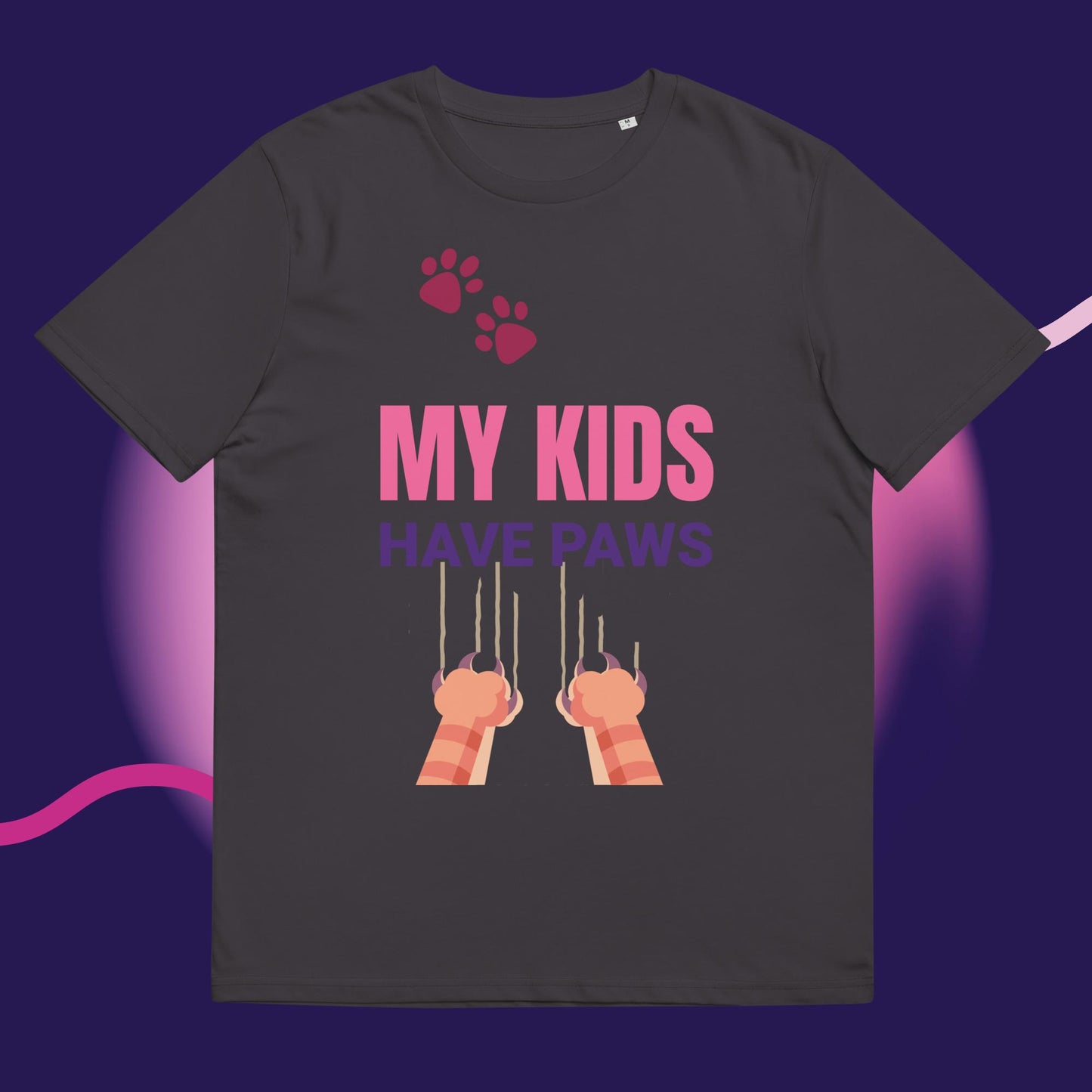 Cute Funny My Kids Have Paws T-shirt