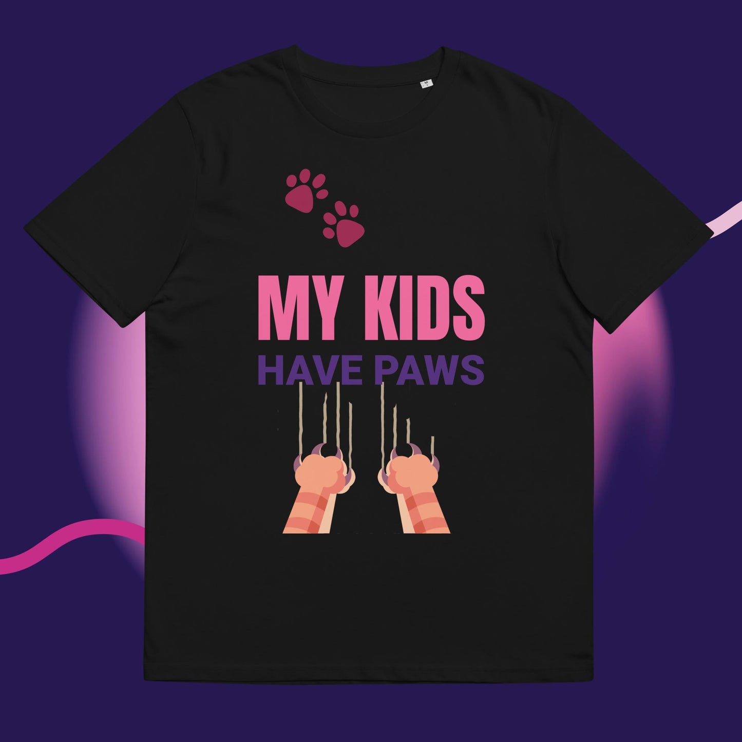 Cute Funny My Kids Have Paws T-shirt