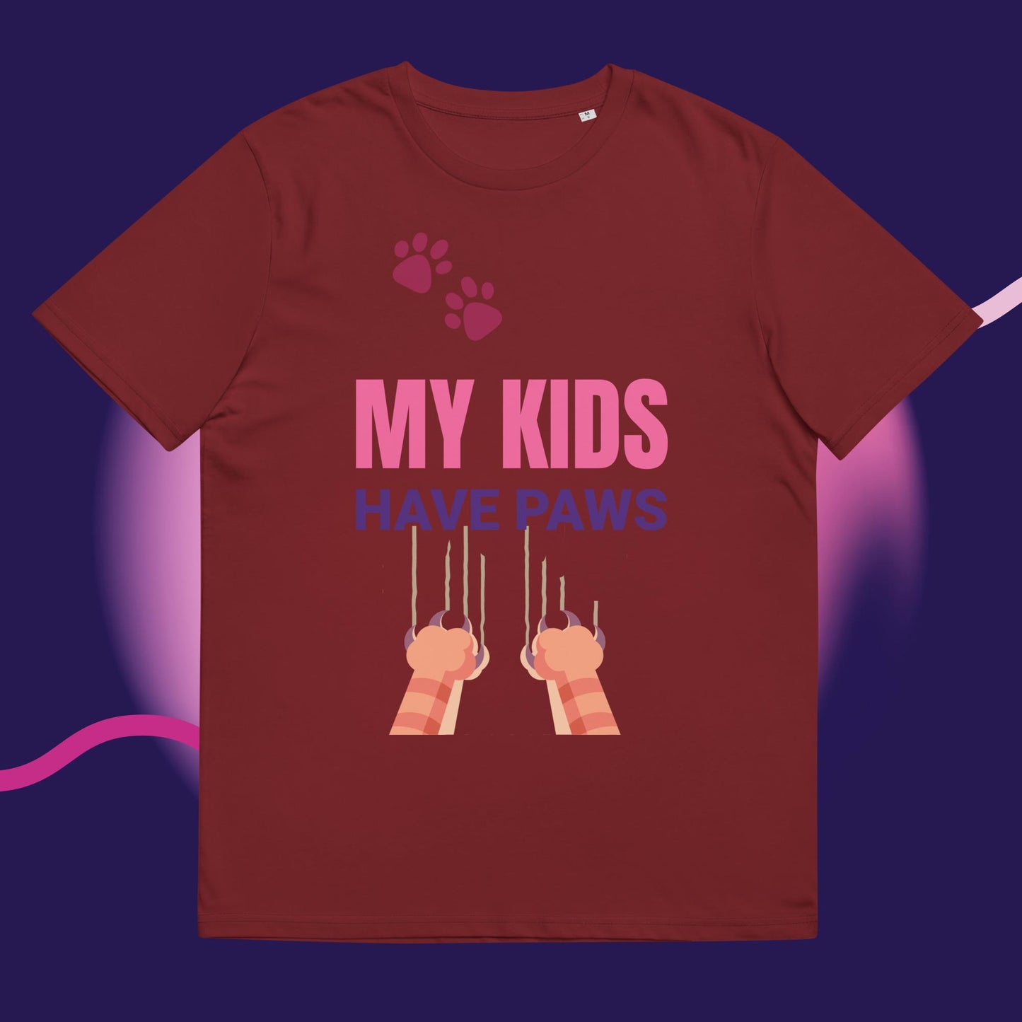 Cute Funny My Kids Have Paws T-shirt