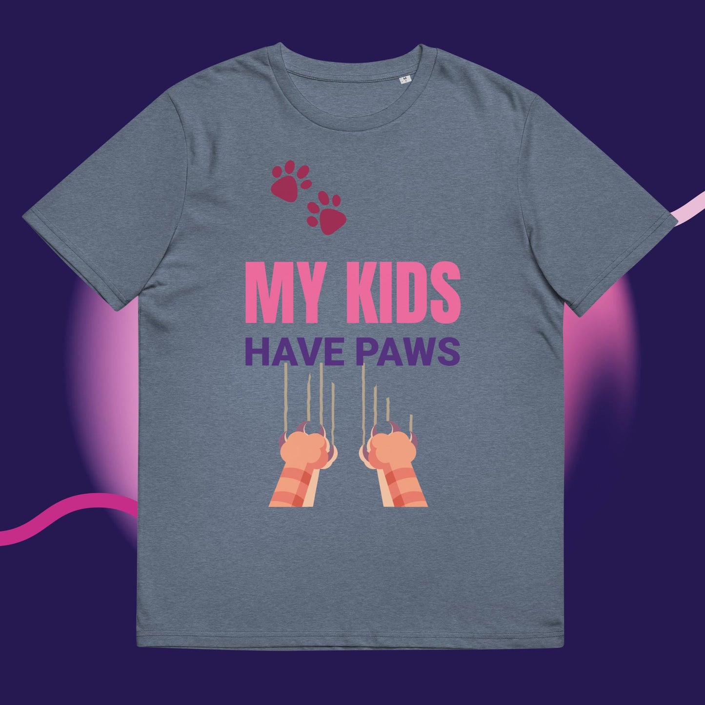 Cute Funny My Kids Have Paws T-shirt