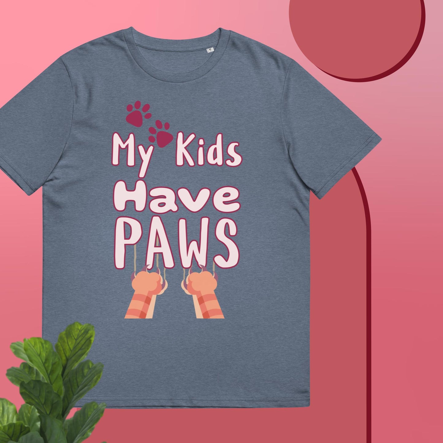 Cute Funny My Kids Have Paws T-shirt