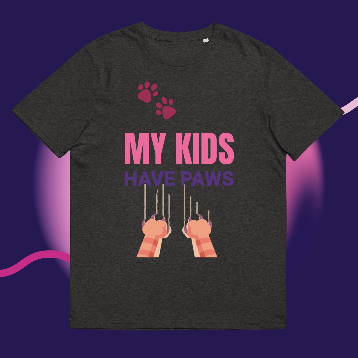 Cute Funny My Kids Have Paws T-shirt