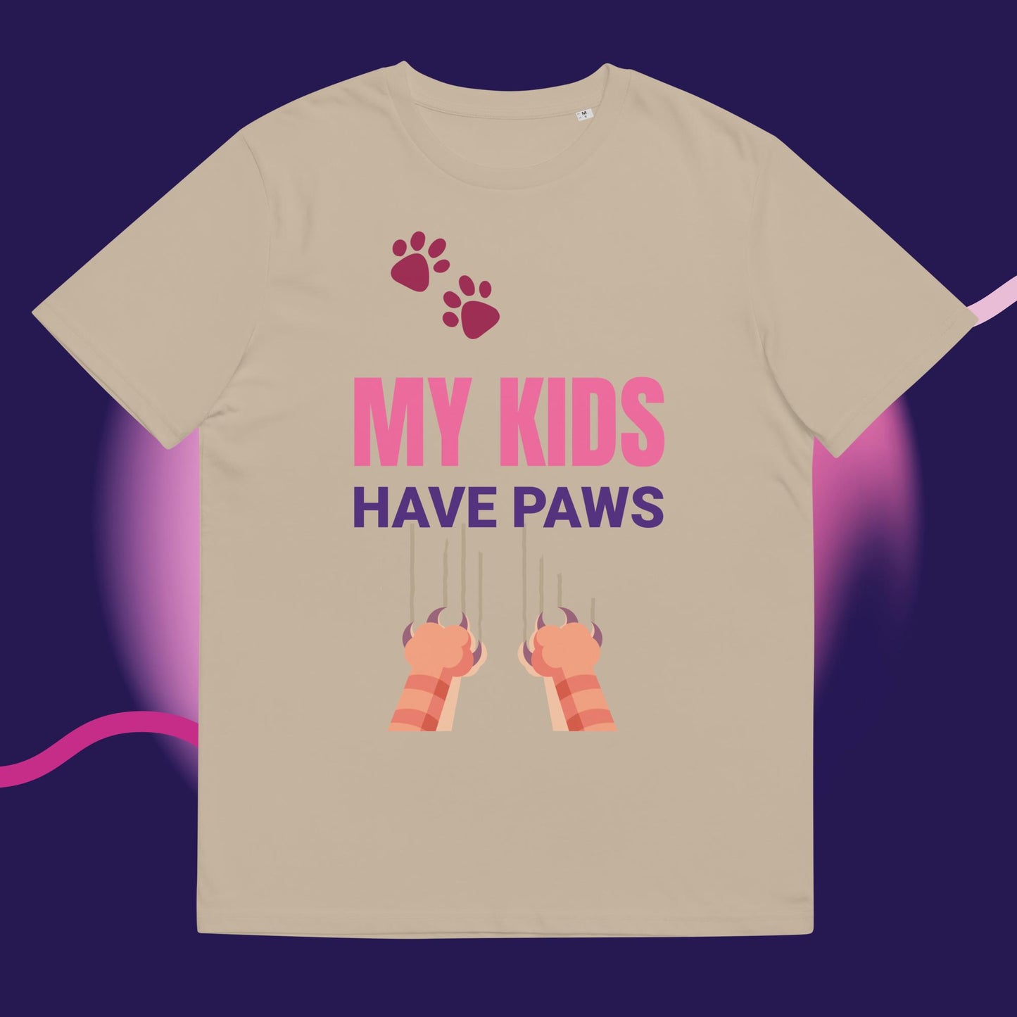 Cute Funny My Kids Have Paws T-shirt