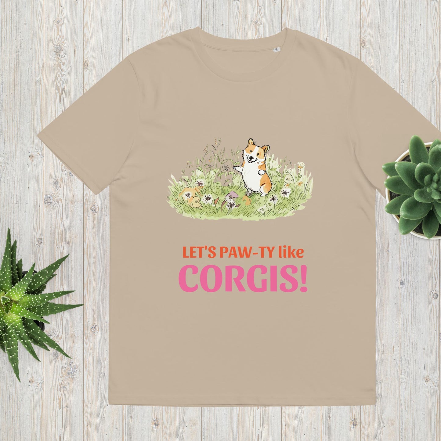 Cute Let's Pawty Like Corgis T-shirt