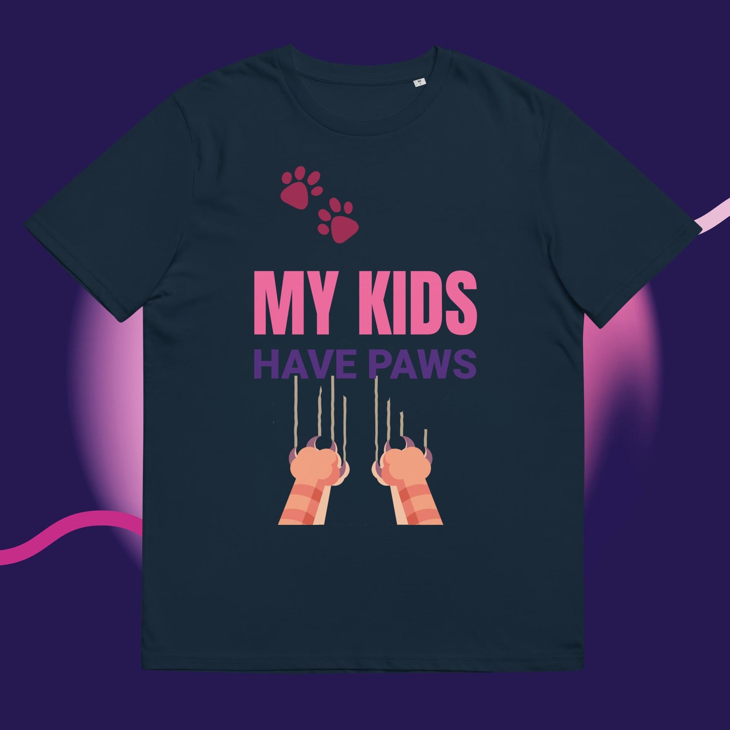 Cute Funny My Kids Have Paws T-shirt