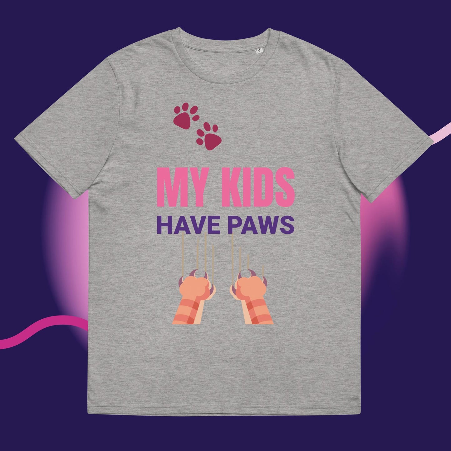 Cute Funny My Kids Have Paws T-shirt