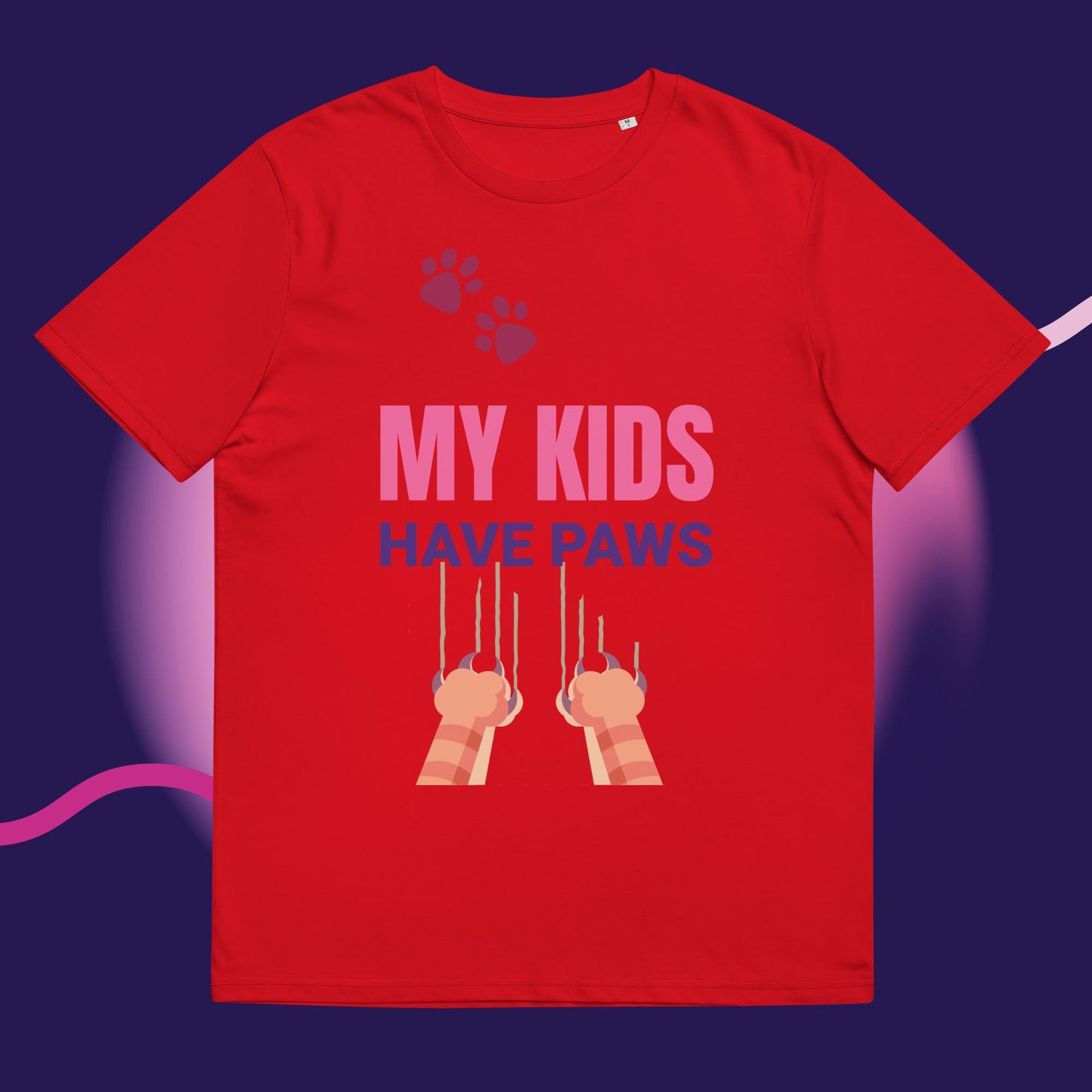 Cute Funny My Kids Have Paws T-shirt